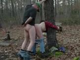 my slut tied to a tree and fucked rough