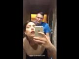 Girlfriend fucked in the hallway