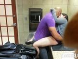 Shopping Mall family restroom fucking