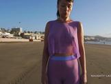 Naughty1ada Sexy Leggings at Beach