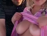 Blond on golf range is fucked