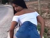 Latina Twerks Ass By Road