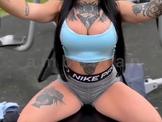 nerdy Asian glasses workout machine