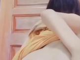 Beautiful Asian woman shows her ass