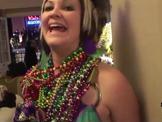 Mallory Elise  Foster showing off her big tits mardi gr