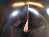 cum on Latex Leather Leggings ASS