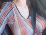 Teen Shakes Massive Tits While Driving