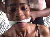 Ebony bound and gagged