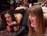 Hot butts babes spanked at bdsm party