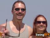 Swinger Married Couple makes full partner swap the firs
