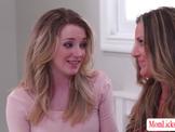 Jealous stepmom Kayla Paige licks her stepdaughter Kate