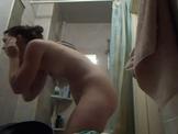 Small tits ready for shower Ewa caught hidden cam