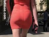 Voyeur - Blonde in orange dress