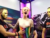 Tattooed teen azura alii shows facials cums and dp