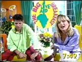 Gaby Roslin 90s satin shirt