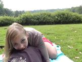Young Couple Get Horny In The Park