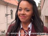 Cutie schoolgirl Tricia fucked for money