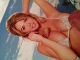 CUM tribute to Kate Upton 2014 calendar bikini pic