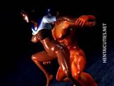 3D anime whore gets nailed by a big guy