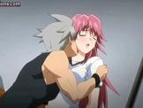 Redhead anime girl having hot sex