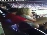 Randy GF Gets Fingered On The Stadium Terrance 