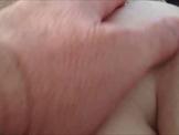 Teasing a hairy MILF muff - closeup