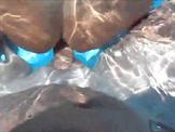 Fucking a hot chick in the pool