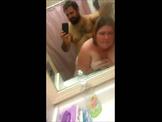 BBW having sex in the bathroom