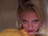 Slim college girl fucked on the kitchen counter