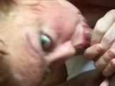 Redhead MILF sucking her hubby