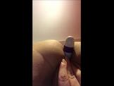 Masturbating with a toy in her ass