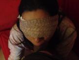 Blindfolded while sucking his dick