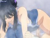 Horny anime sucking and riding