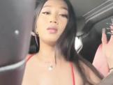 Asian Beauty Sucks BBC in His Car