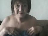 Old Asian Granny Shows Off on Cam