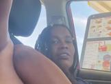 BLACK MILF PLAYING AT SONIC TAKEOUT