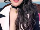 a asian teen playing on webcam 381