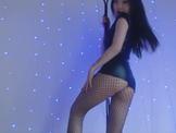Sexy Asian M1ssRe1naT Girl in Fishnet Stockings